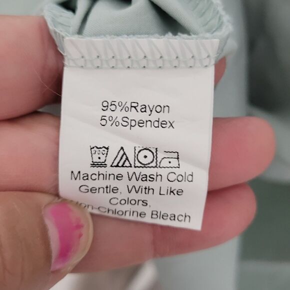 Clarisbelle shoulder tie cute mint green dress - Picture 6 of 13